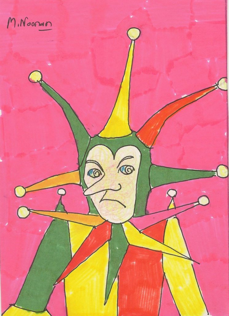 Painting of a court jester